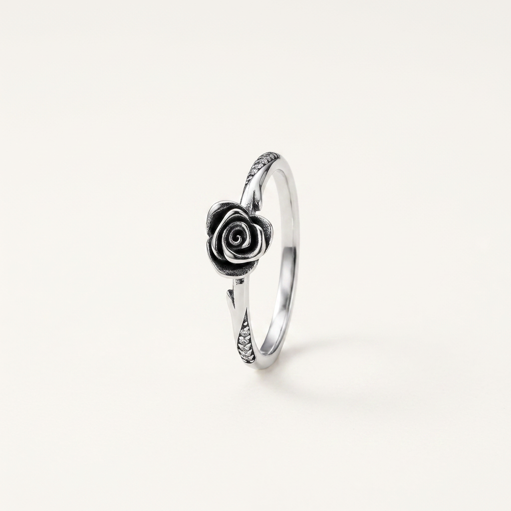 Rosebud S925 Sterling Silver Ring