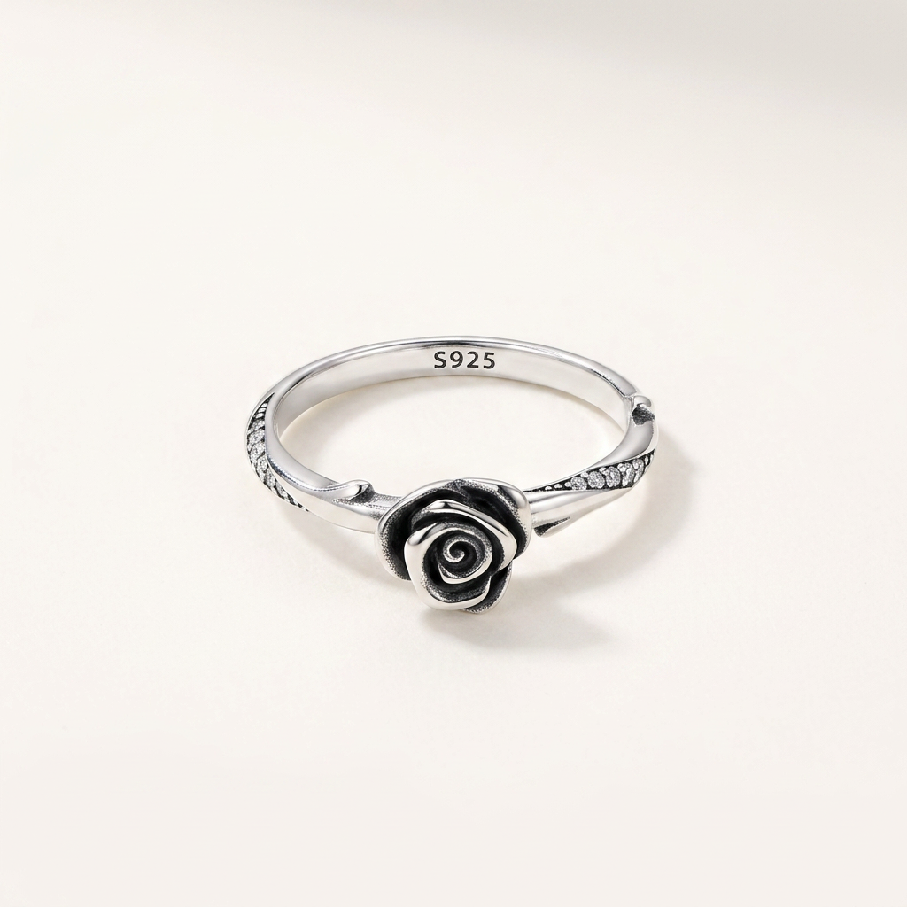 Rosebud S925 Sterling Silver Ring