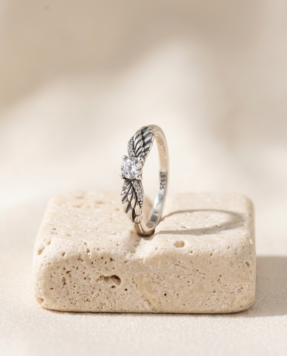 Angel Wings S925 Sterling Silver Ring