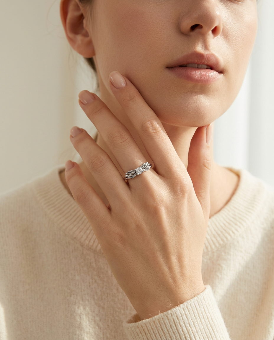 Angel Wings S925 Sterling Silver Ring