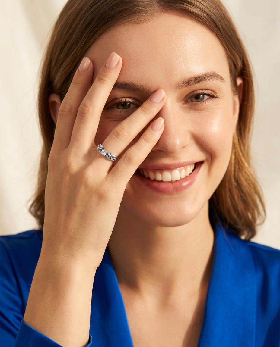 Angel Wings S925 Sterling Silver Ring