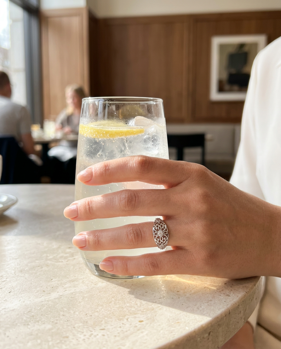 Victoria Bloom S925 Sterling Silver Ring