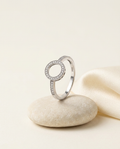 Halo Circle S925 Sterling Silver Ring