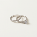 Celeste Duo S925 Sterling Silver Ring Set