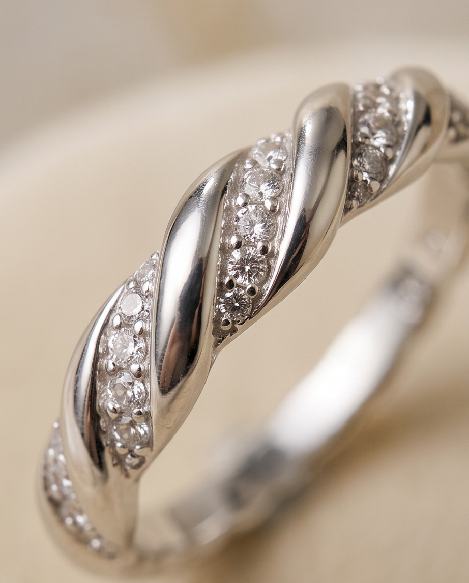Infinity Braid S925 Sterling Silver Ring