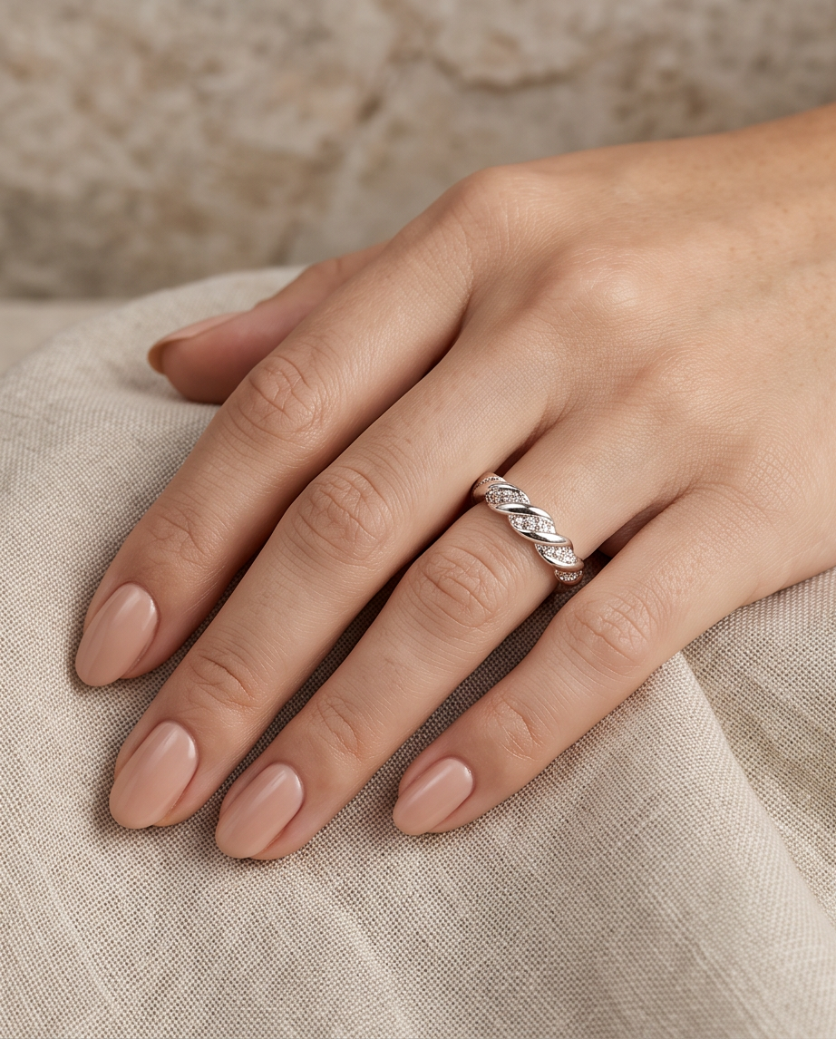 Infinity Braid S925 Sterling Silver Ring