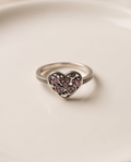 Amora Pink Hearts S925 Sterling Silver Ring