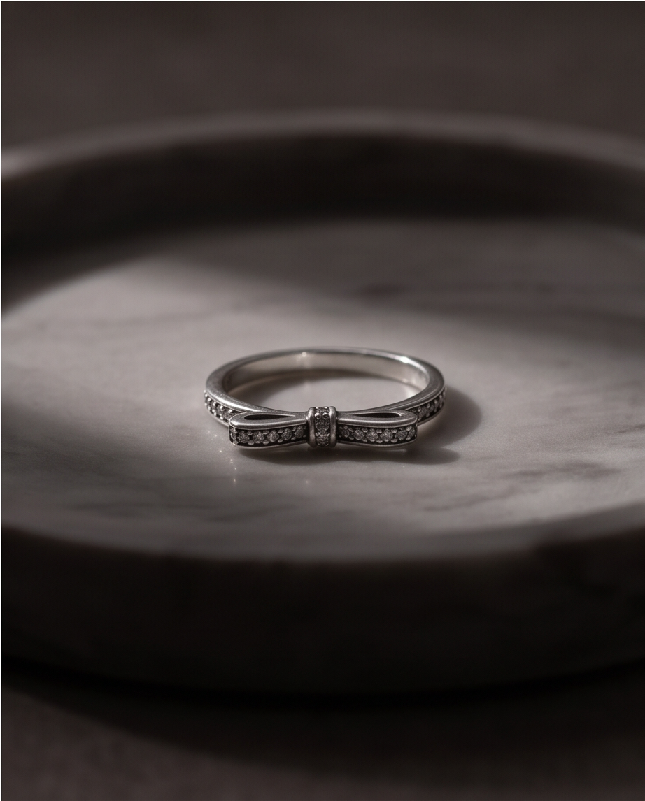 Bow Elegance S925 Sterling Silver Ring