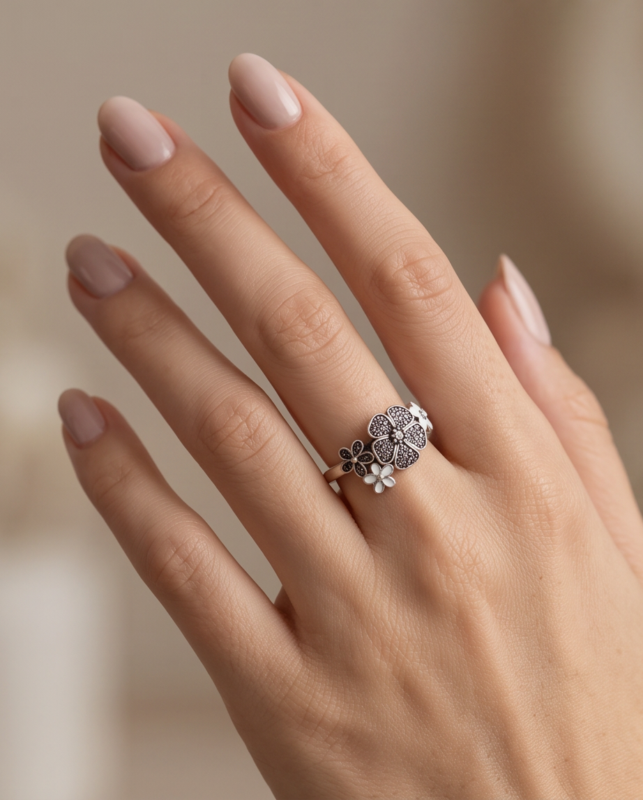 Floral Muse S925 Sterling Silver Ring