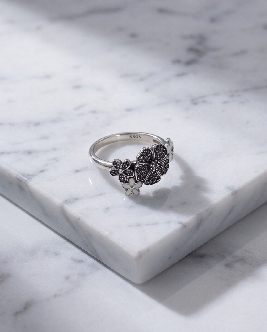 Floral Muse S925 Sterling Silver Ring