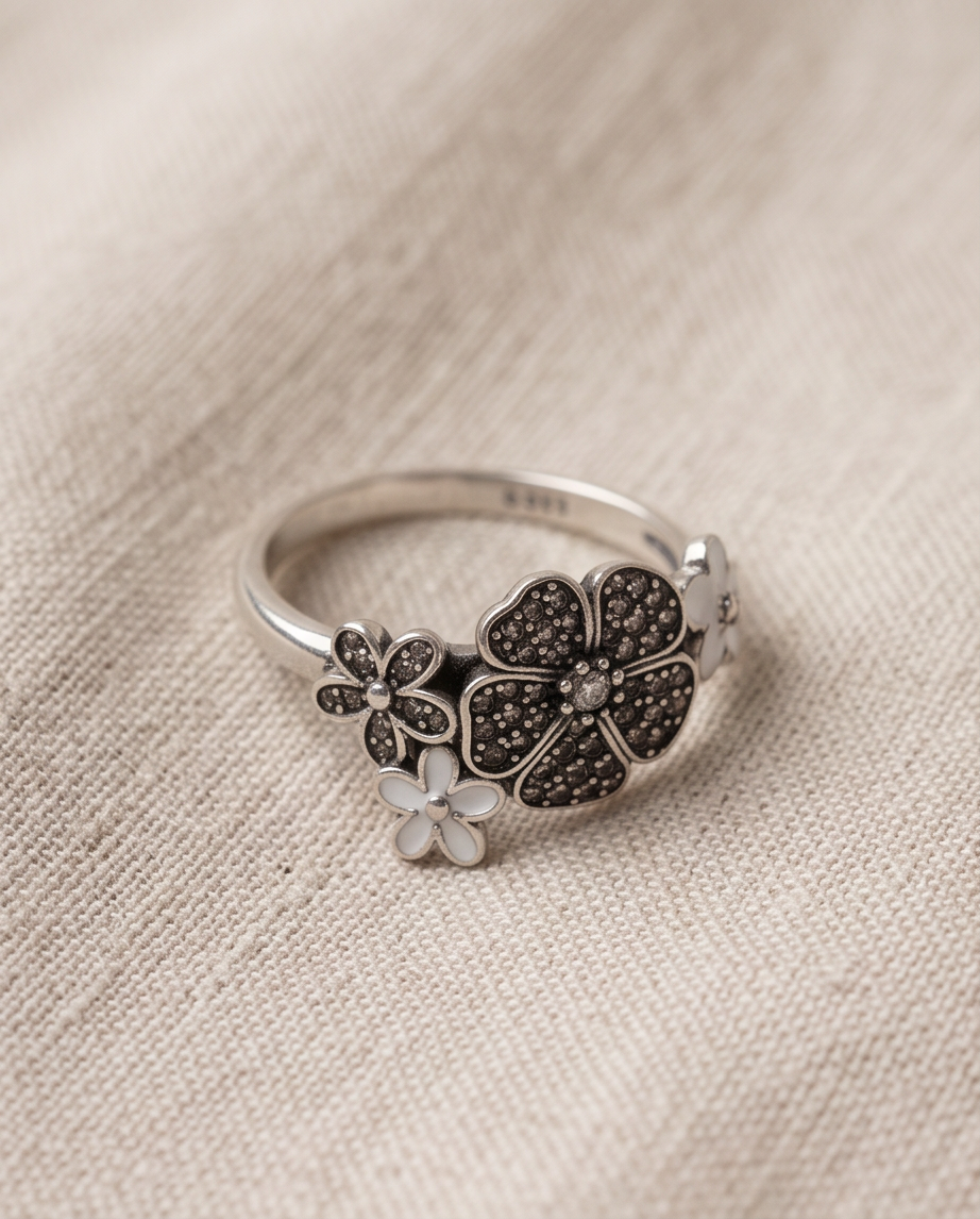 Floral Muse S925 Sterling Silver Ring