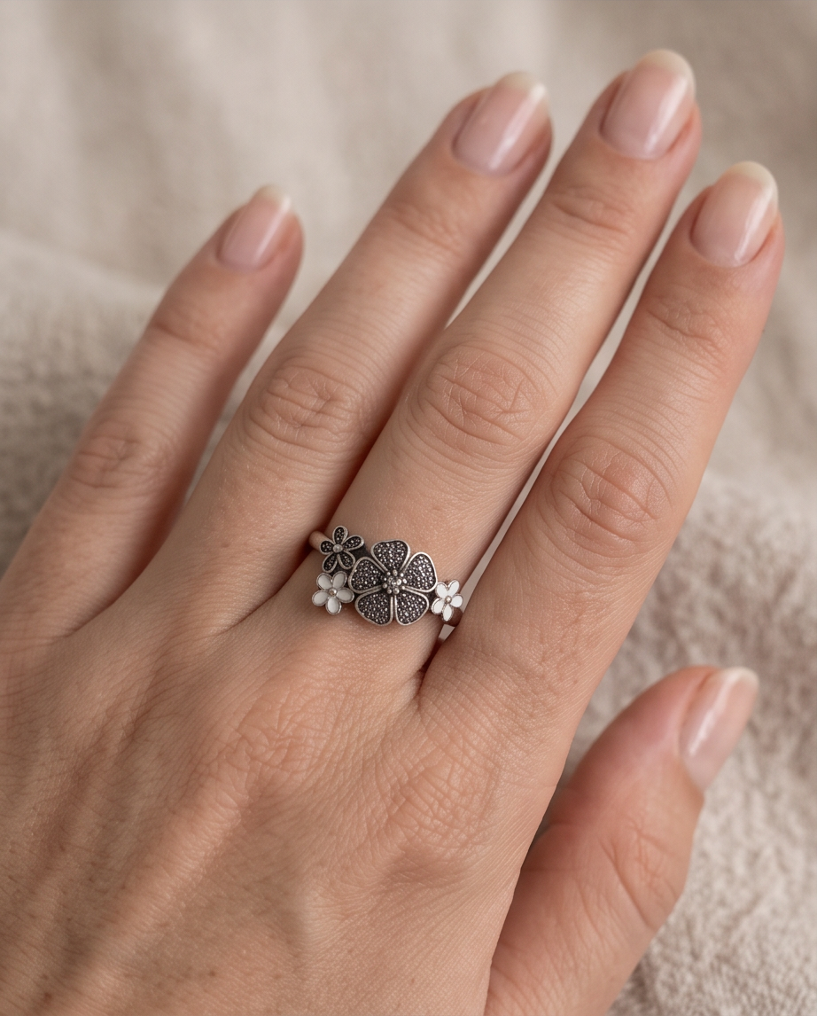 Floral Muse S925 Sterling Silver Ring
