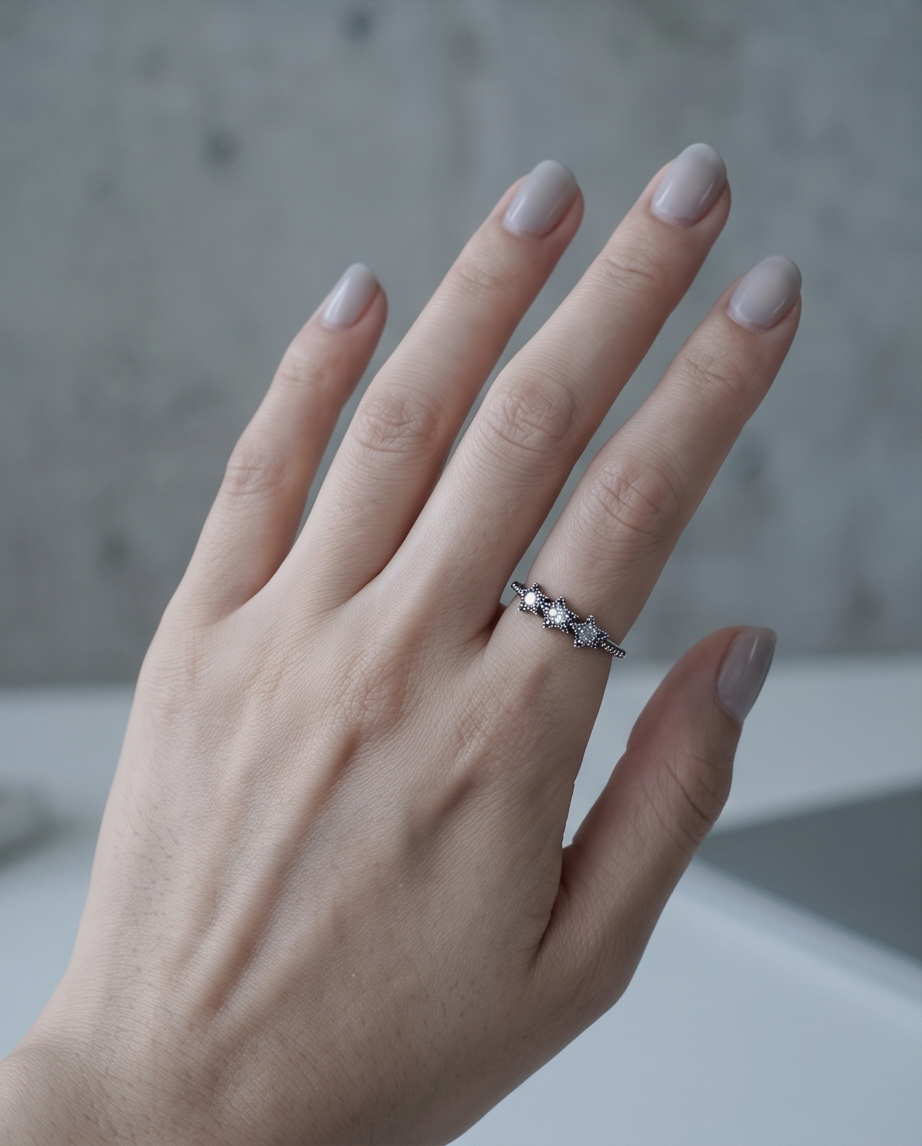Starlight Trio S925 Sterling Silver Ring