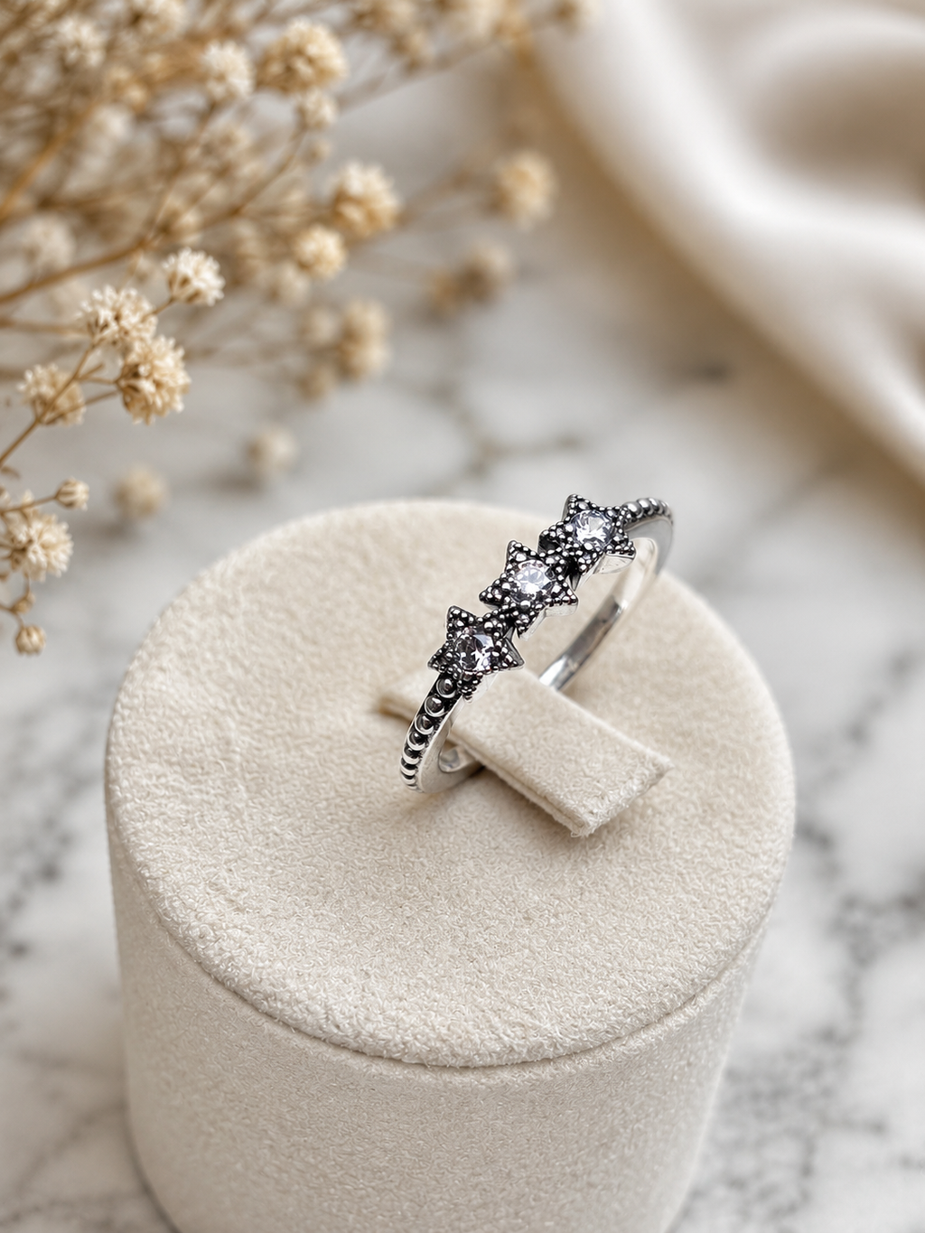 Starlight Trio S925 Sterling Silver Ring