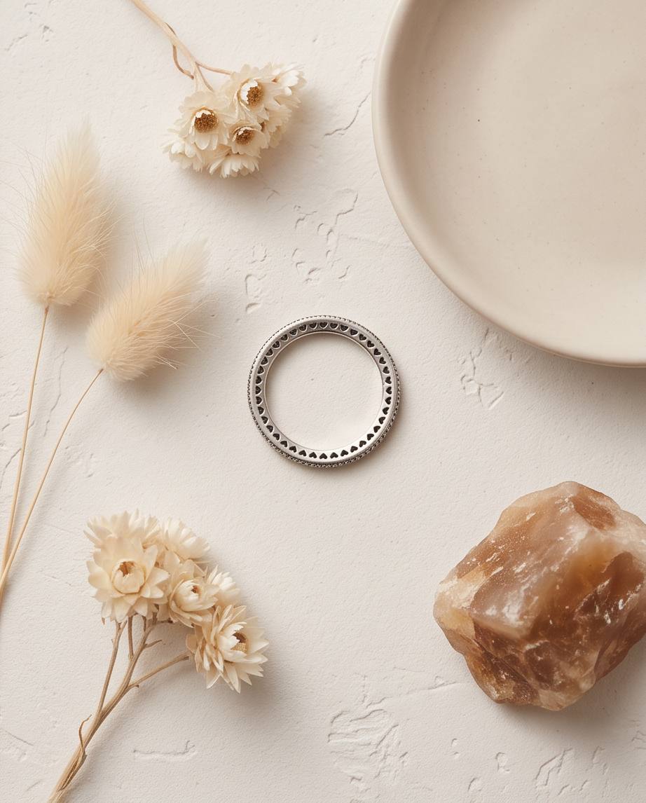 Enigma Heart S925 Sterling Silver Ring