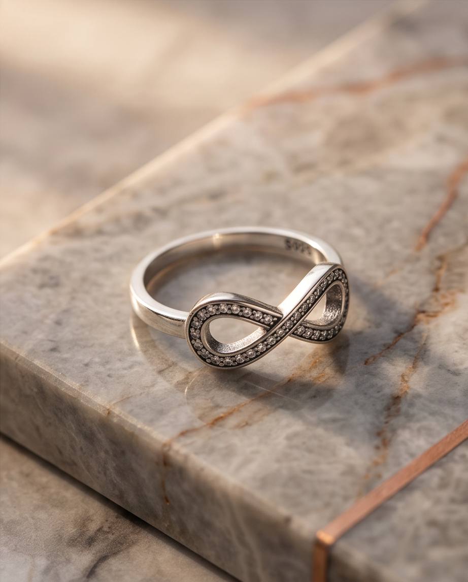 Infinity S925 Sterling Silver Ring