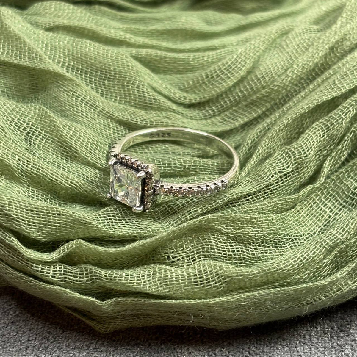S925 Radiance Square Ring