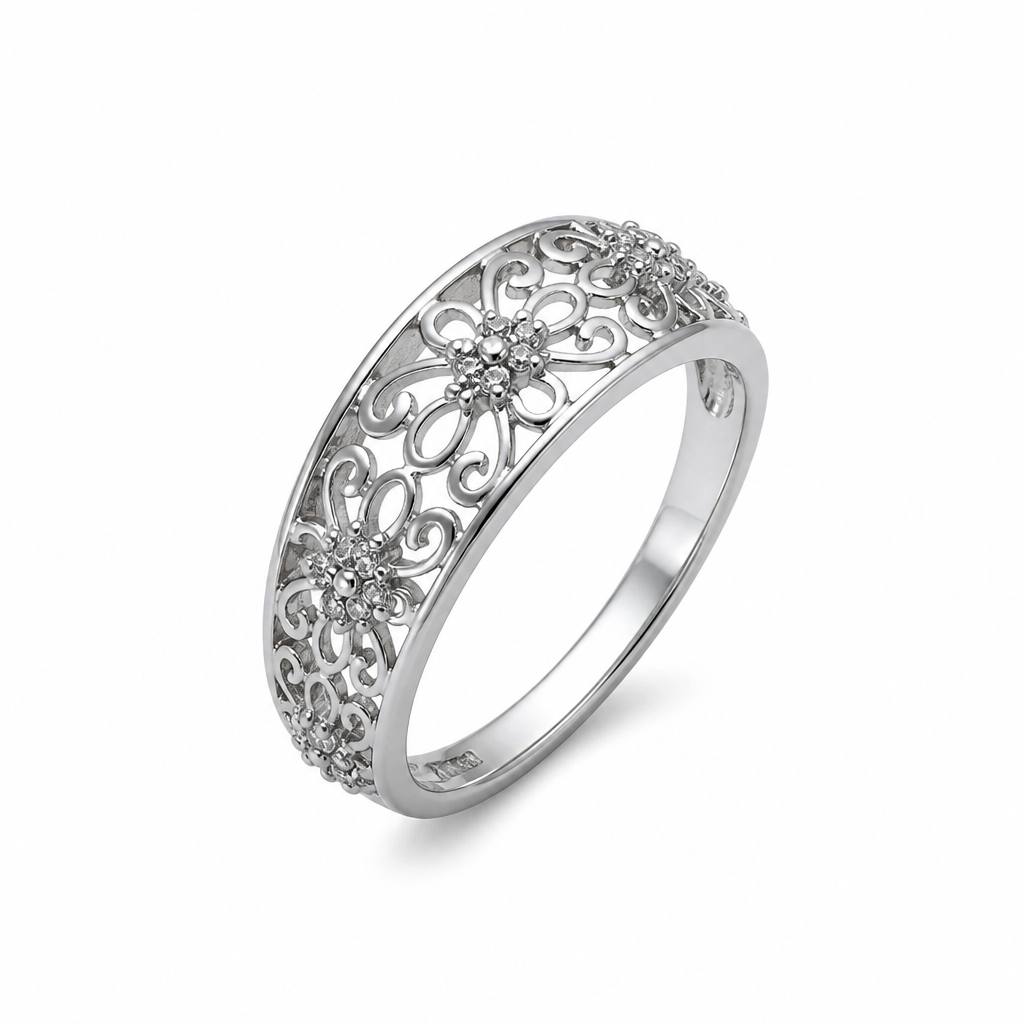 Victoria Bloom S925 Sterling Silver Ring