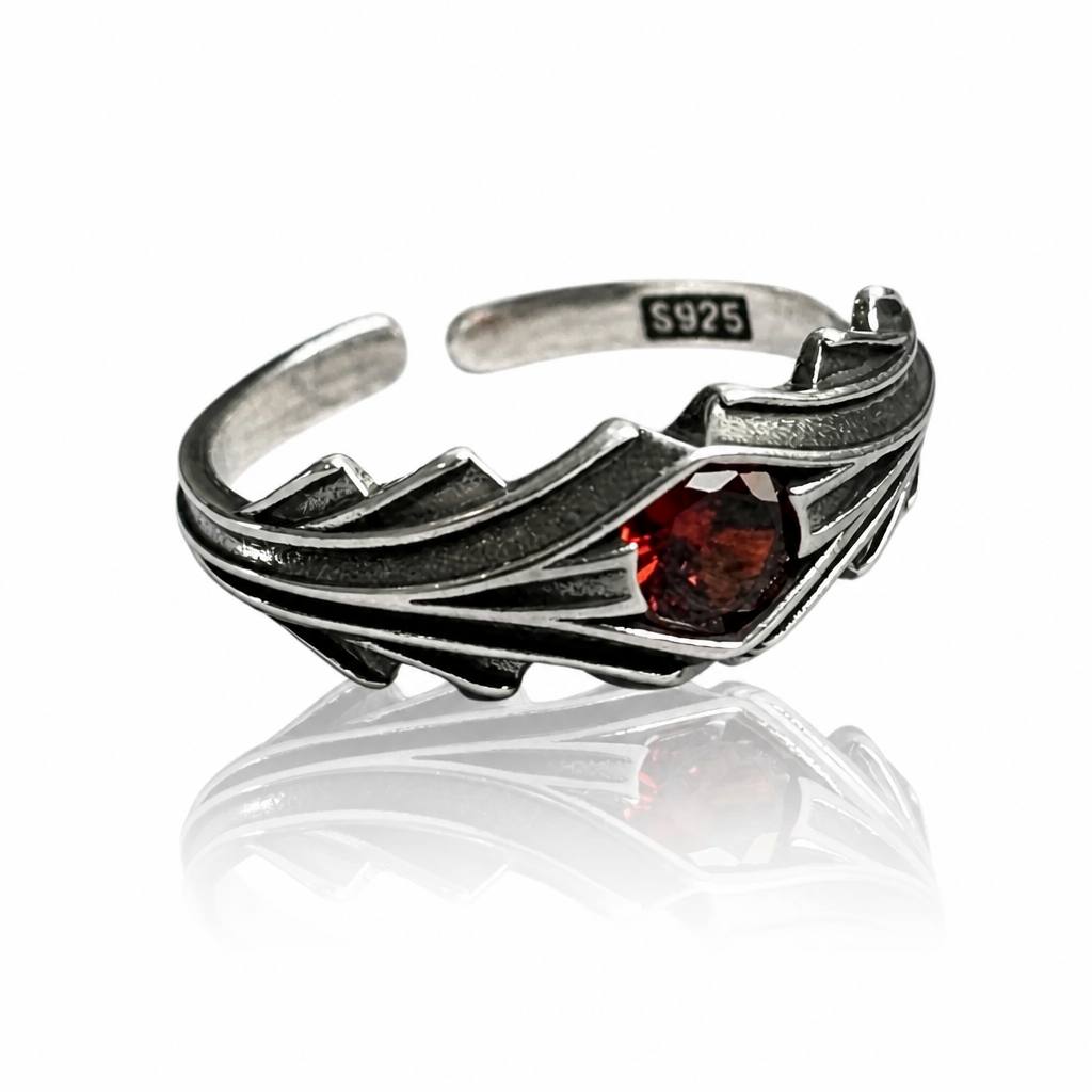 Scarlet Aura S925 Sterling Silver Ring