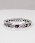 Purple Heart Glow S925 Sterling Silver Ring