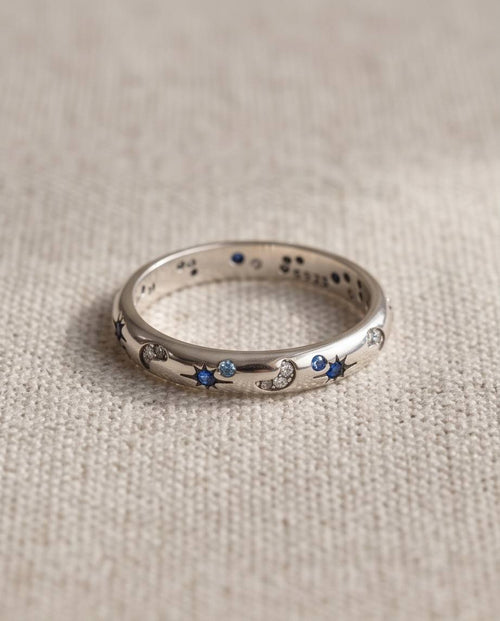 Celestial Night S925 Sterling Silver Ring