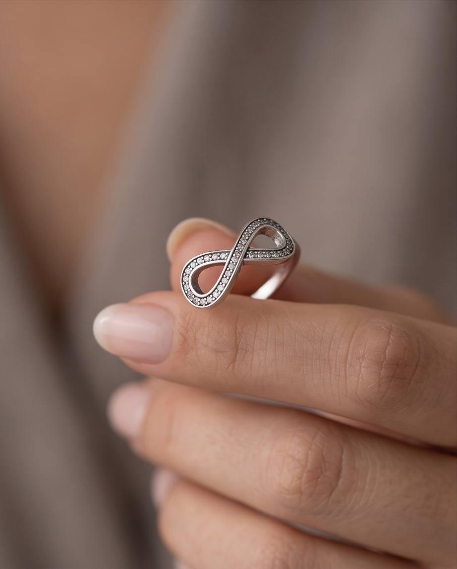 Infinity S925 Sterling Silver Ring