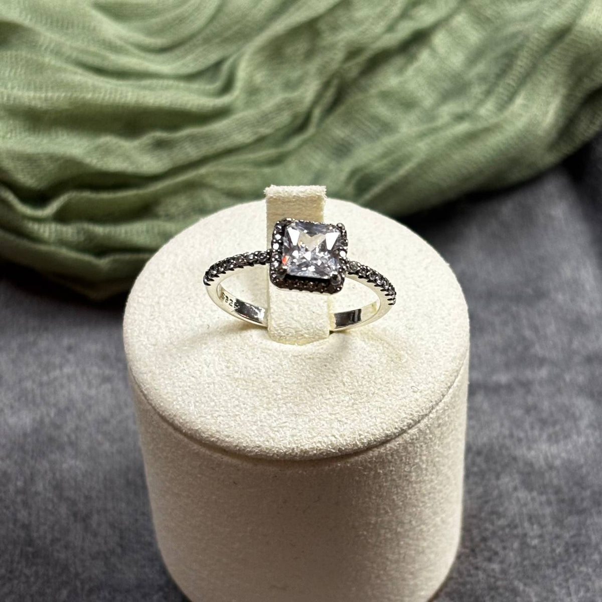 S925 Radiance Square Ring