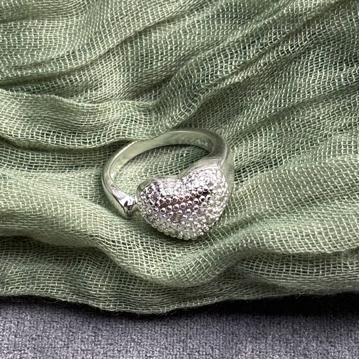 S925 Heart Ring