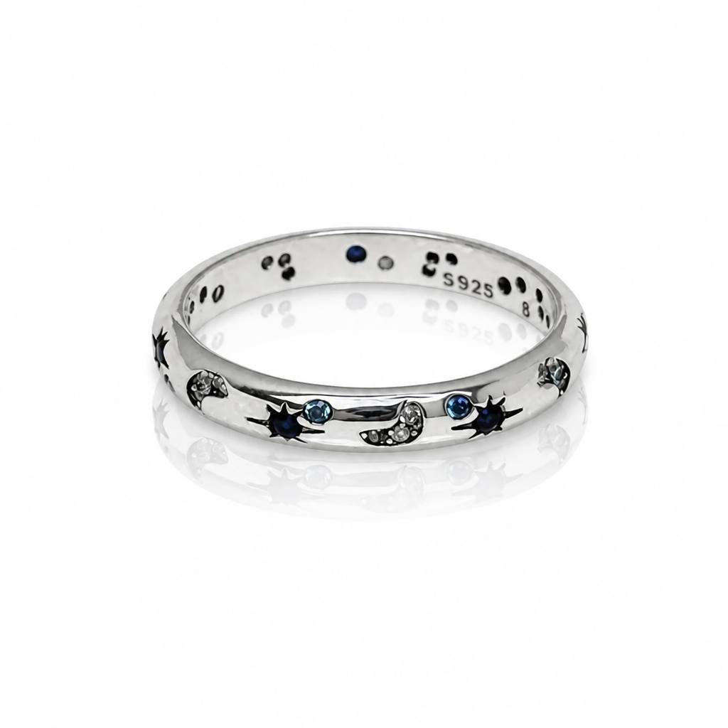 Celestial Night S925 Sterling Silver Ring