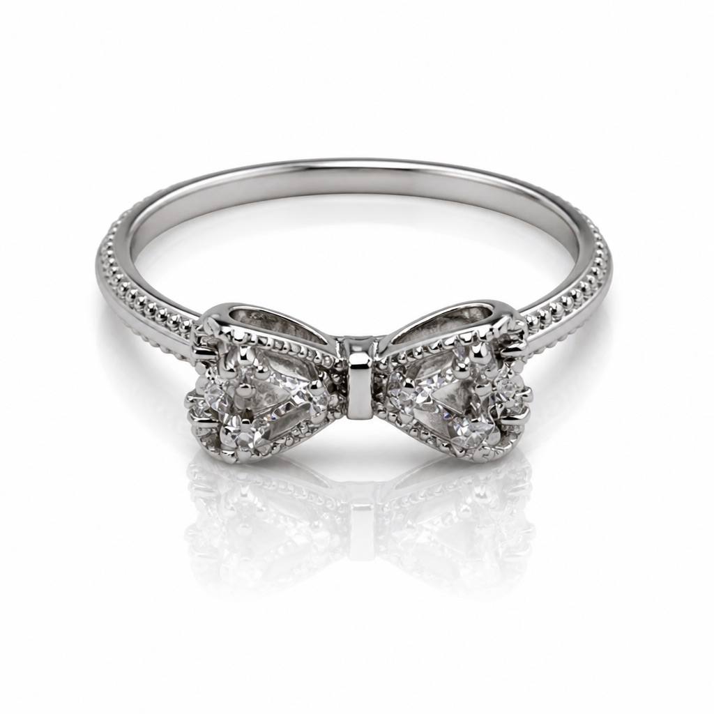 Luna Bow S925 Sterling Silver Ring