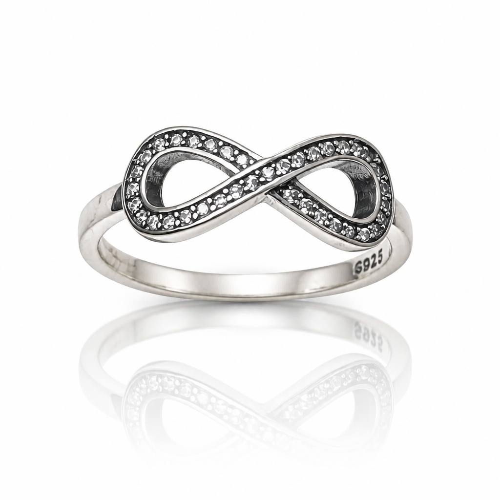 Infinity S925 Sterling Silver Ring